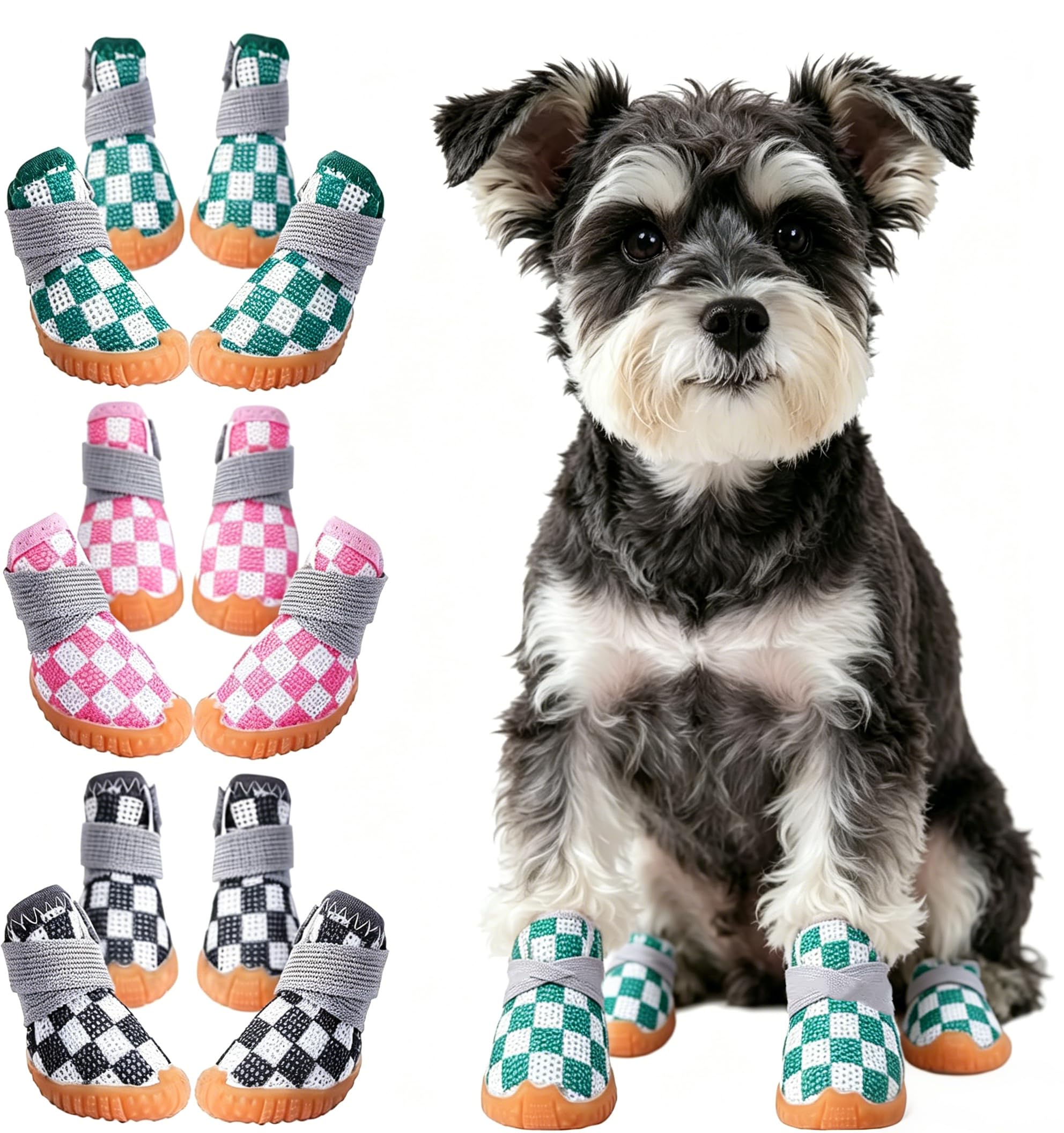 Chaussures pour chien réfléchissantes pour des promenades nocturnes en toute sécurité avec lui