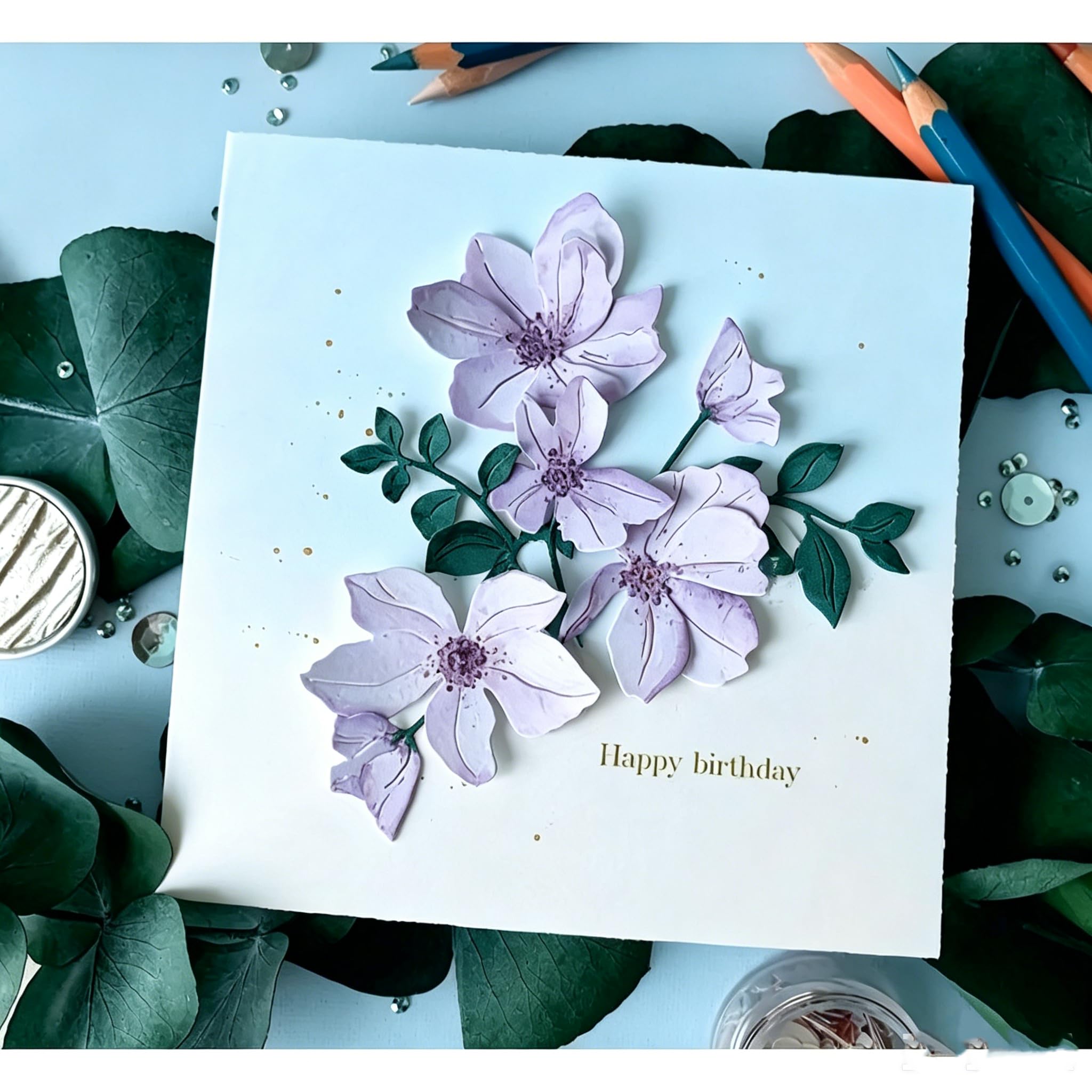 Lapoo Flowers Cutting Die - Scrapbooking Dies -12 Lapoo Flowers Cutting Die - Scrapbooking Dies -12