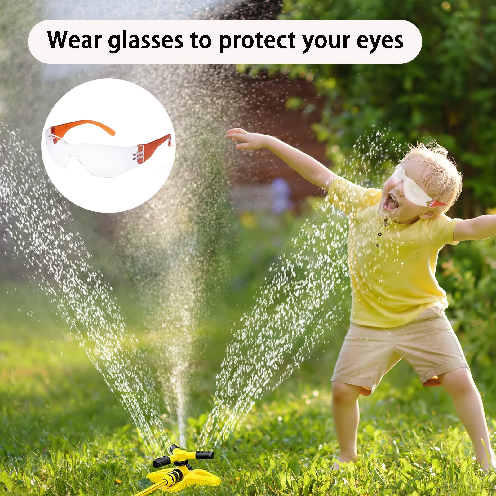 Irrigatore Giardino Con Attacco Rapido Acqua,Giochi Acqua Bambini Esterno Irrigatore Con Occhiali Protettivi,Giochi Acqua Cane Irrigatori,Irrigazione Giardino Spruzzino Acqua Giochi Giardino