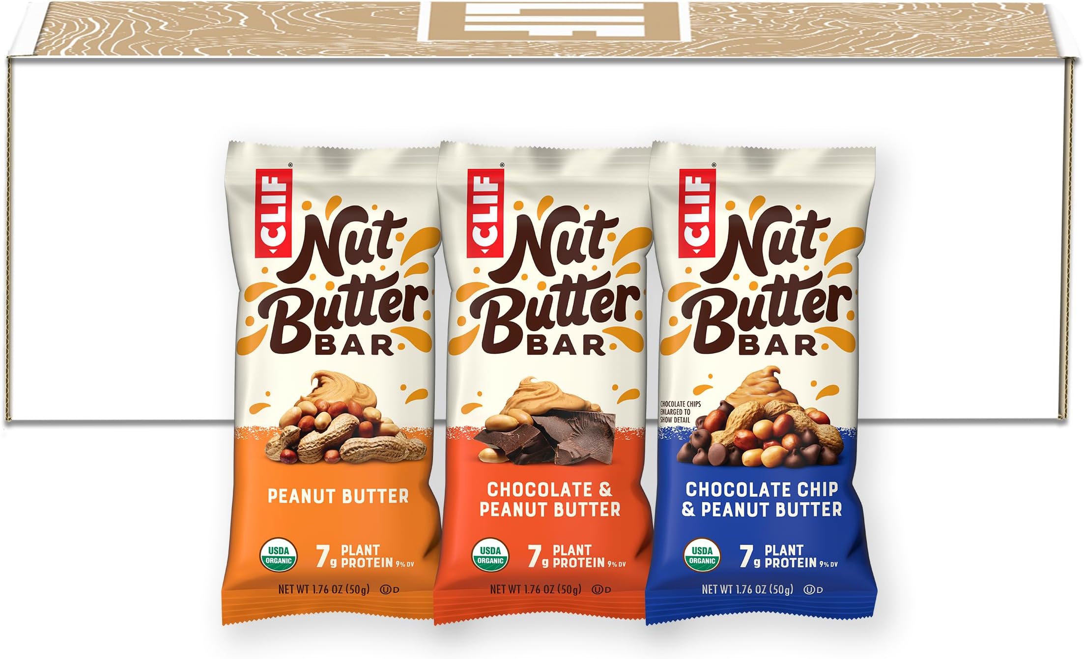 CLIF Nut Butter Bar Variety Pack 12 Count + CLIF Thins