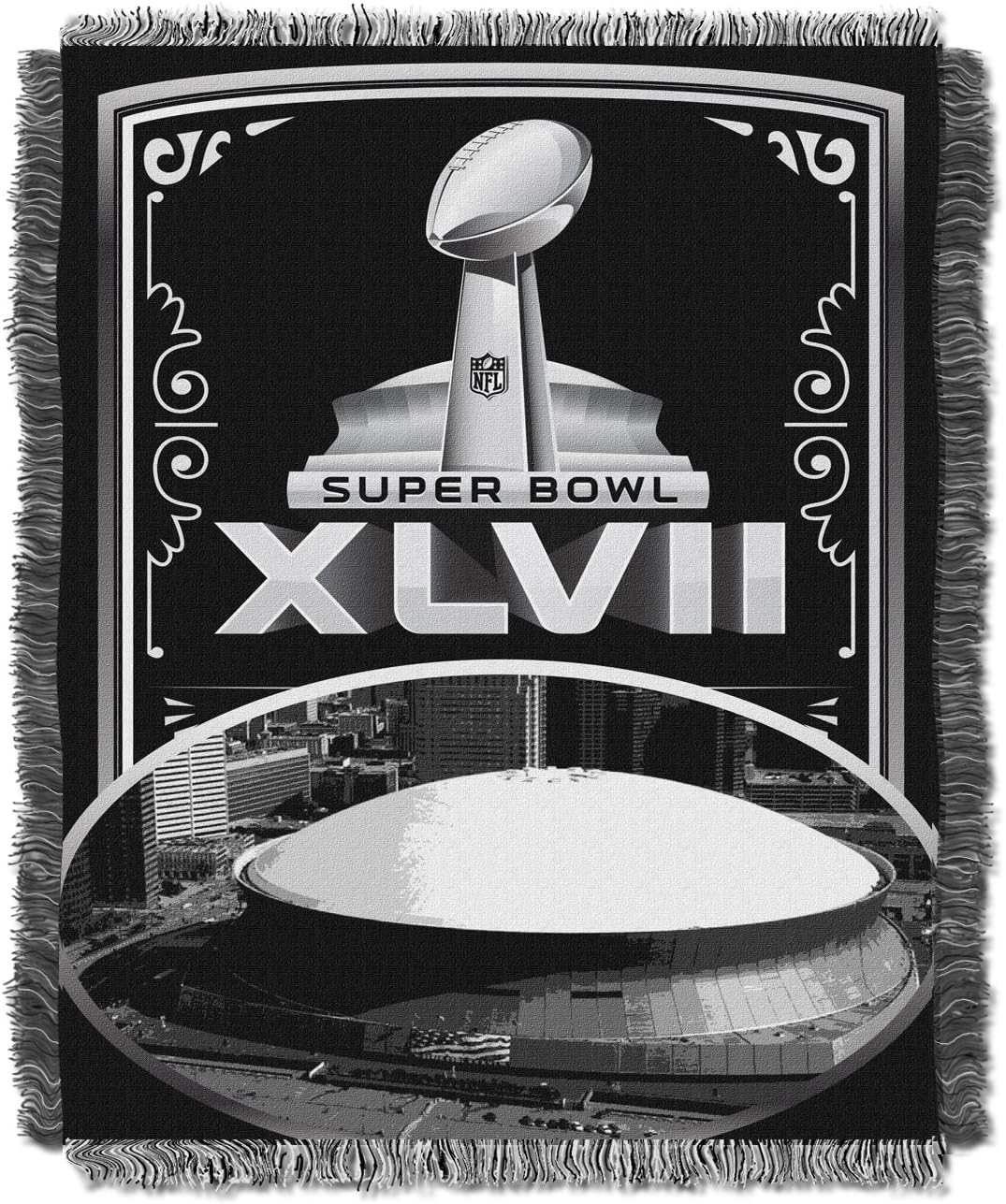 Northwest NFL Super Bowl XLVII Triple Woven Throw Blanket, 48 x 60-Inch
