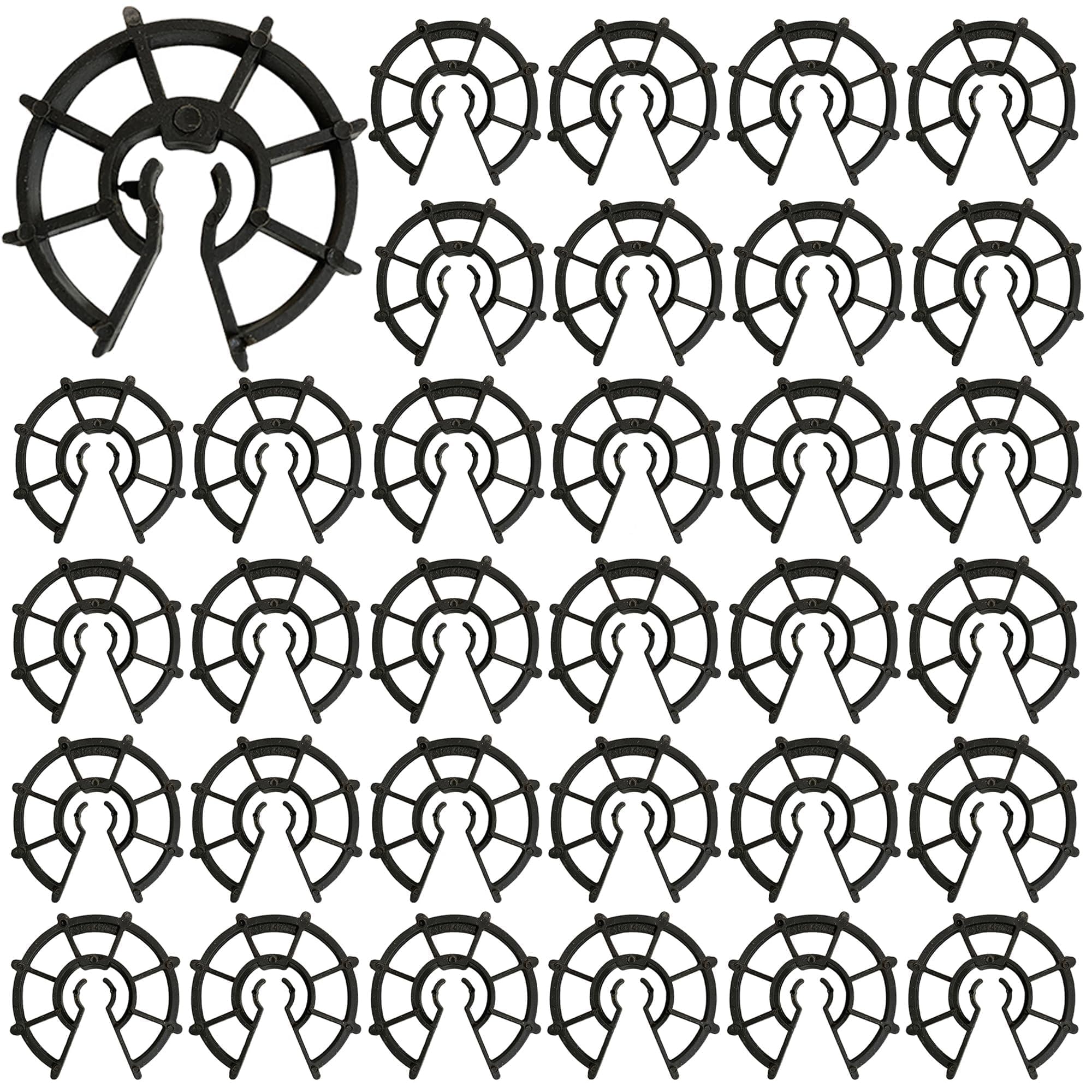 100 x Plastic Frame Wedges for Steel Bars Diameter 8 to 12 mm Vertical Fixing Reinforcement for Reinforced Concrete Slab Formwork Accessory Clip (15 mm)