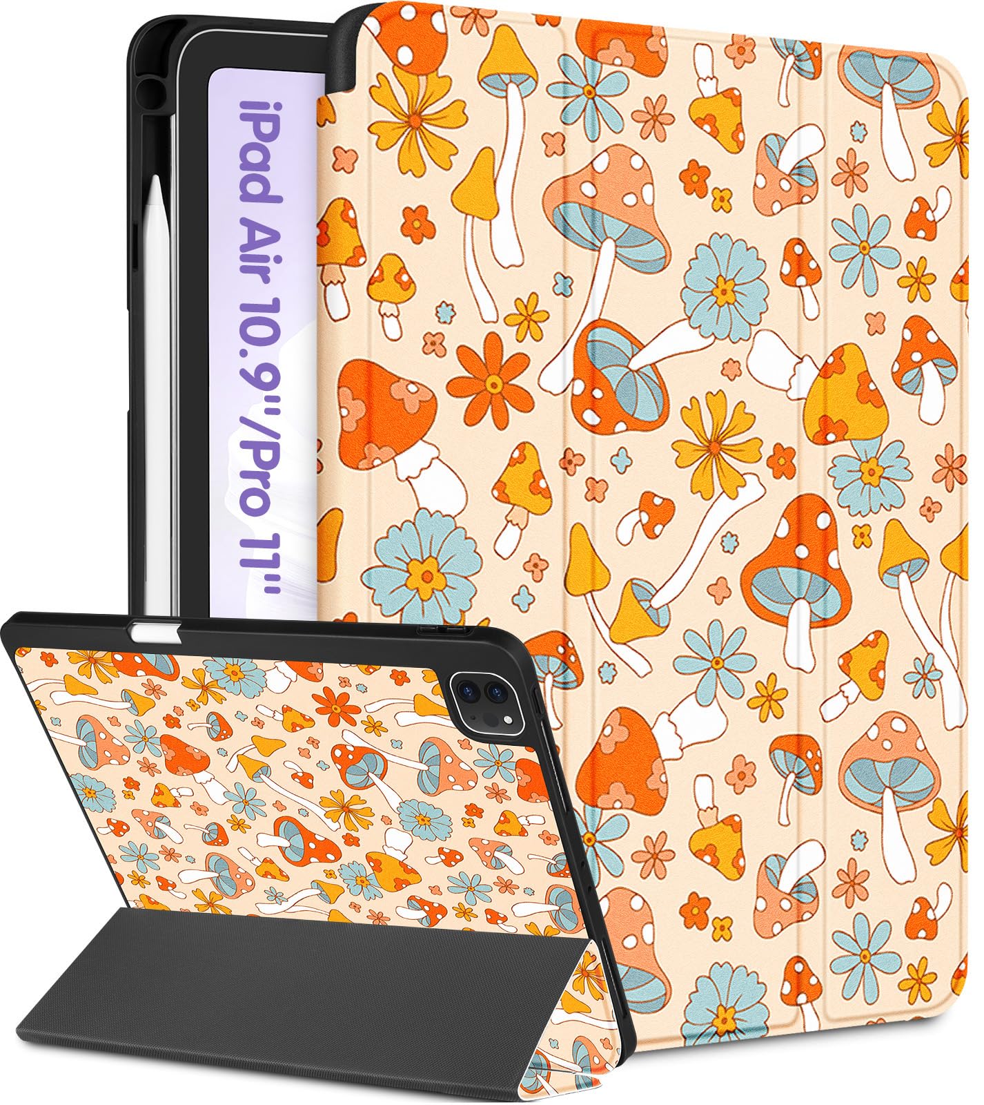 iPad Air 11 inch Case,10.9, Pro 11'' Pencil Holder Case for iPad