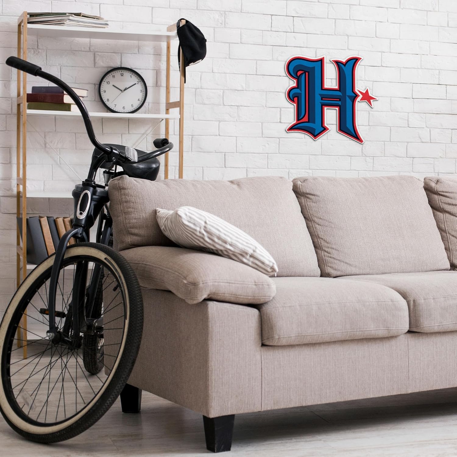 Rico Industries NFL Football Houston Texans Alternate Logo Shape Cut Pennant - Home and Living Room Décor - Soft Felt EZ to Hang - Image 3