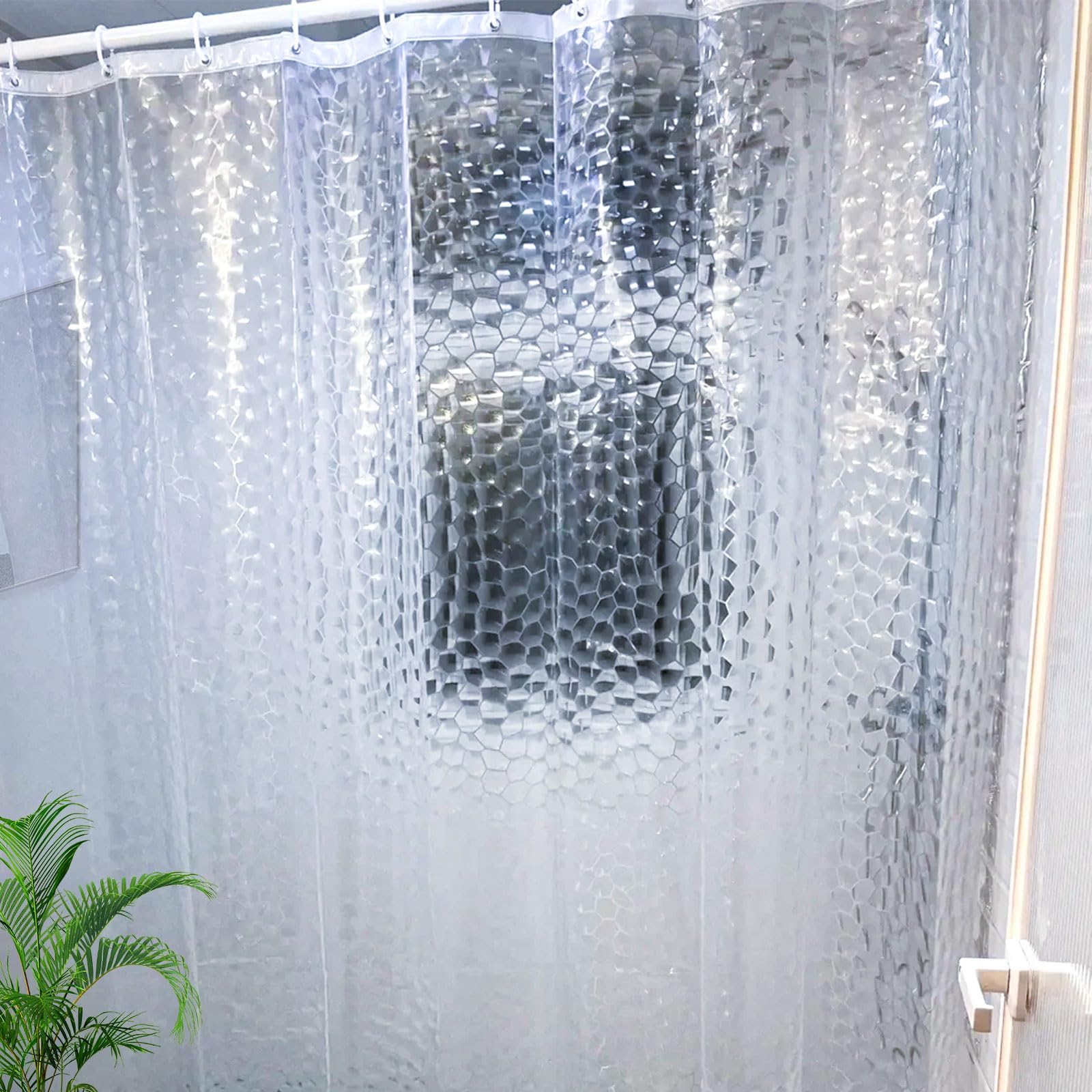 Clean Healthy Living Premium PEVA Clear Shower Curtain