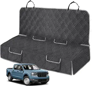 Kistrba Waterproof Dog Bench Seat Cover for Back Seat (Charcoal)