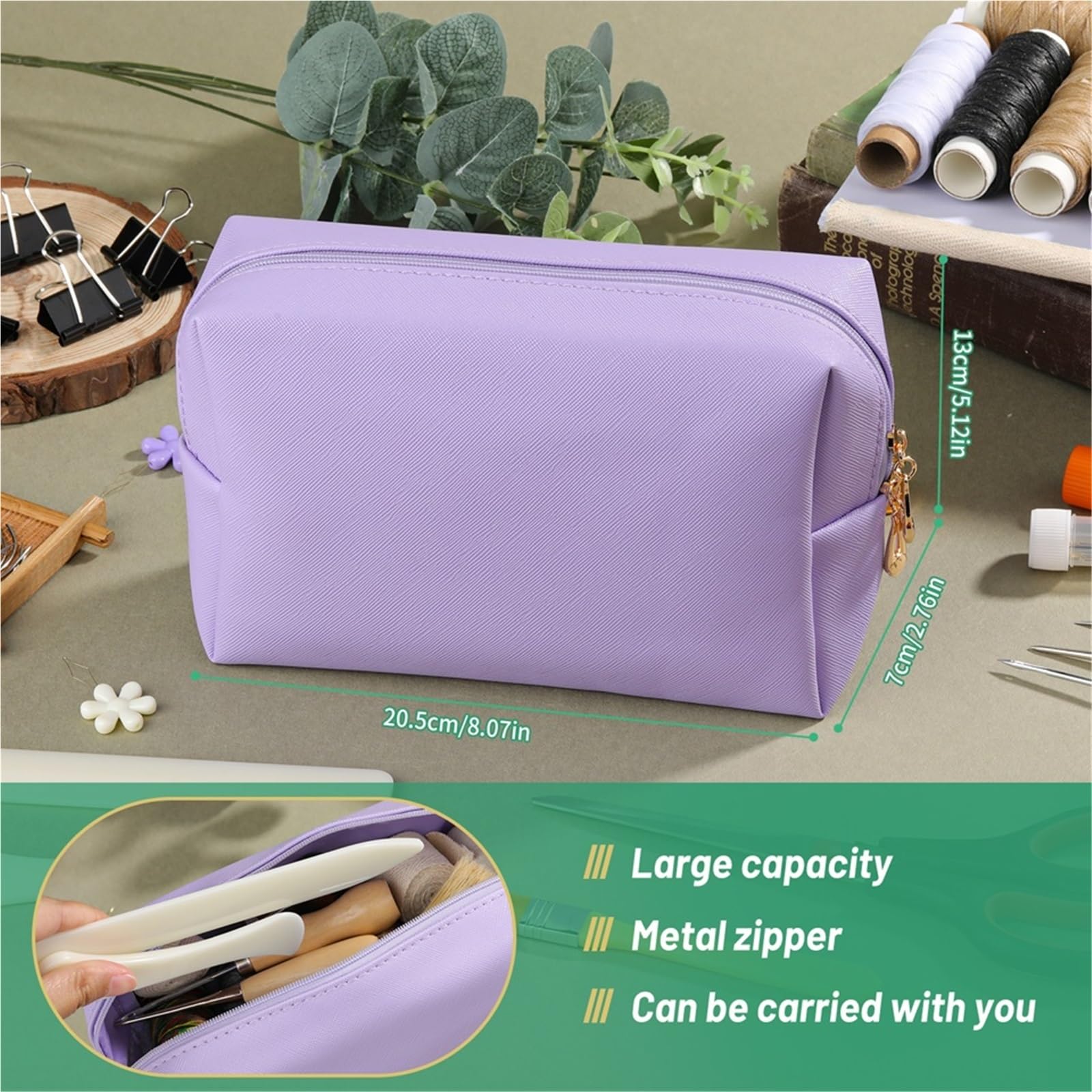 YDYAENIO Kit de 59 herramientas encuadernación manual for principiantes, con 10 hilos encerados y agujas coser for papel