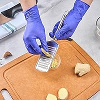 Vista 5 de Restaurantware Stainless Steel Fine Cheese Grater - German Standard Lemon Zester with Ergonomic Handle, Sharp Blades, Dishwasher Safe - Handheld