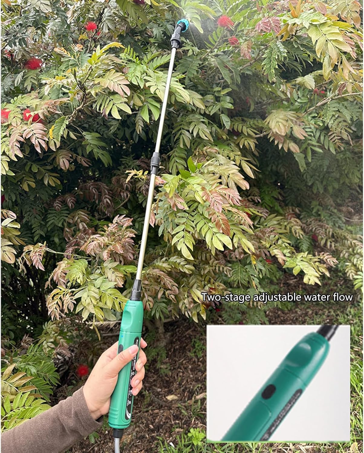 2000mAh Battery USB Charged Backpack Garden Sprayer 6L Capacity Adjustable Strap Suitable For Lawns Flowerbed Irrigation