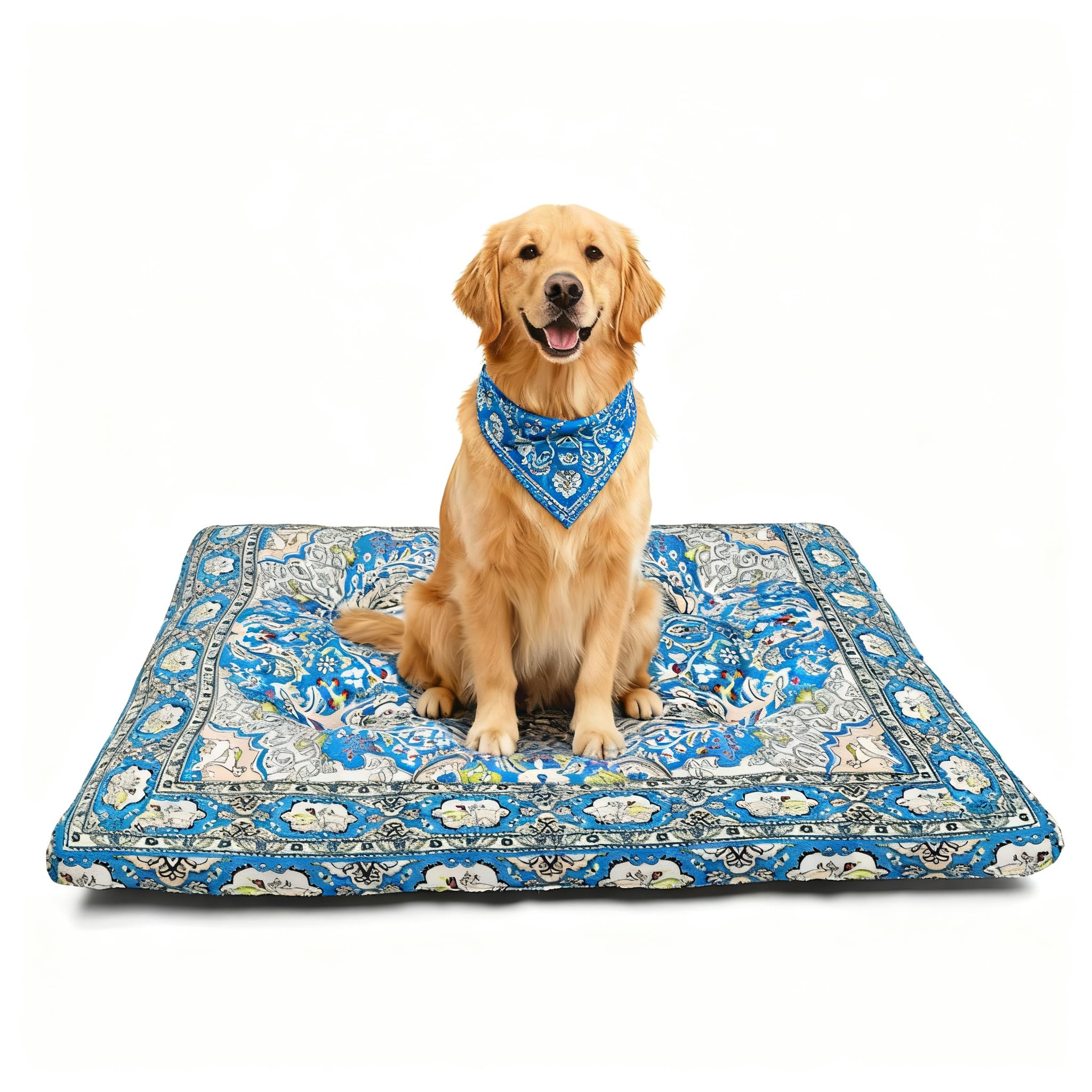 YOSEPATI Dog Bed Mat, 58 x 43 x 6cm, Washable & Non-Slip Pet Crate Pad