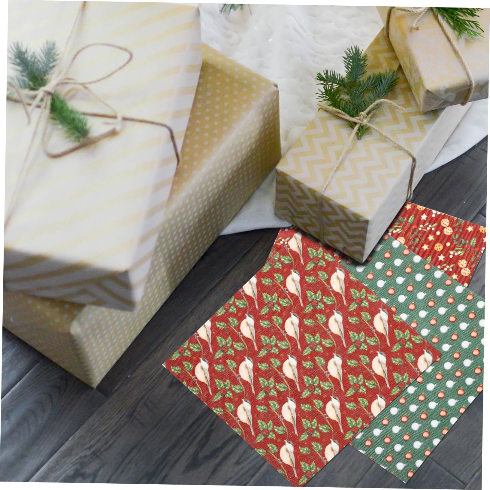 Artibetter 30blätter Weihnachts-Patchwork-stoffset Aus Baumwolle Für -bastelprojekte Quilten Und Kreative Dekorationen Für Feiertage
