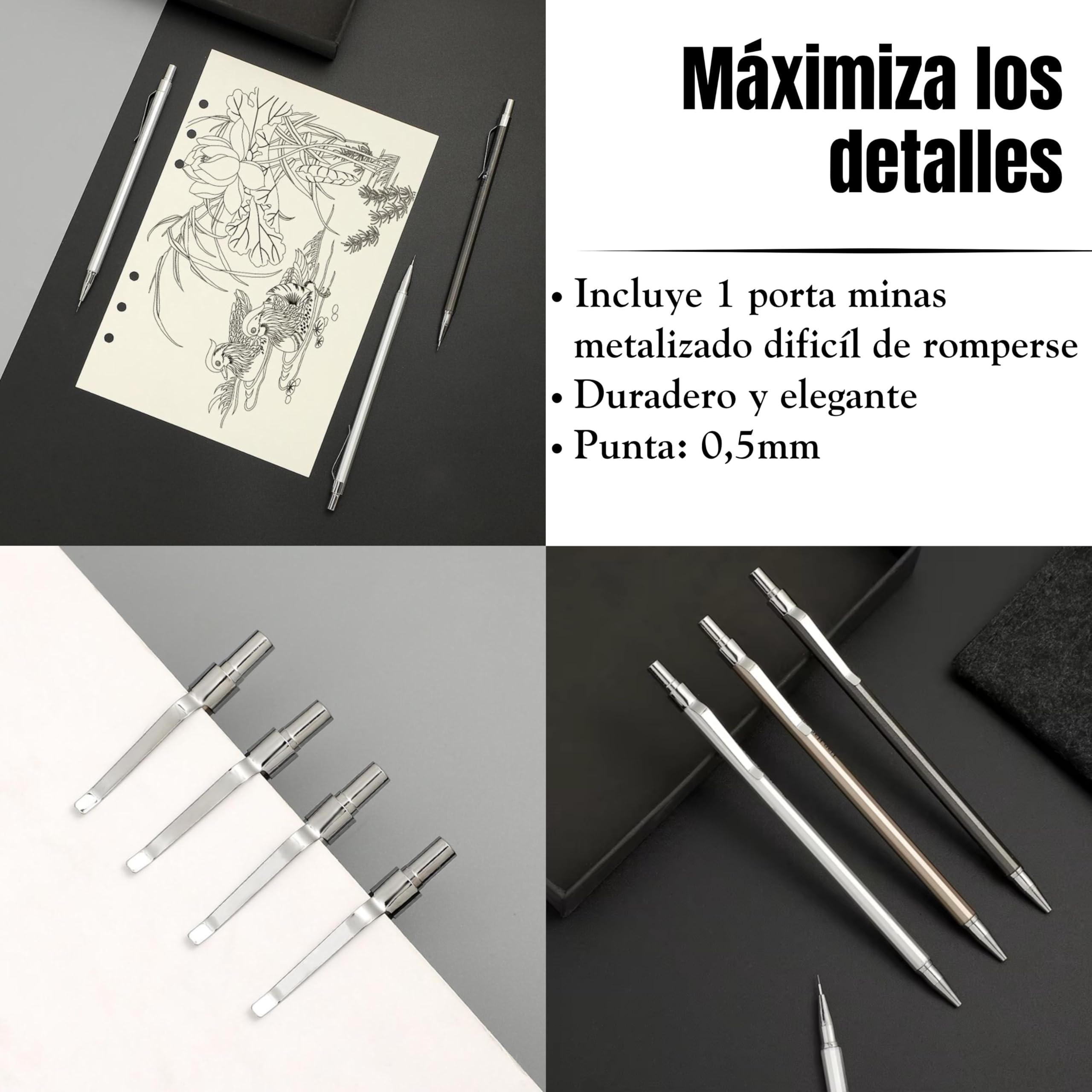 Libreta dibujo profesional incluye portamina. Cuaderno para Dibujo y bocetos de tapa dura. Bloc de dibujo de 80 hojas gruesas color marfil 200 g/m² Bloc de notas Sketchbook (Artistic Green)