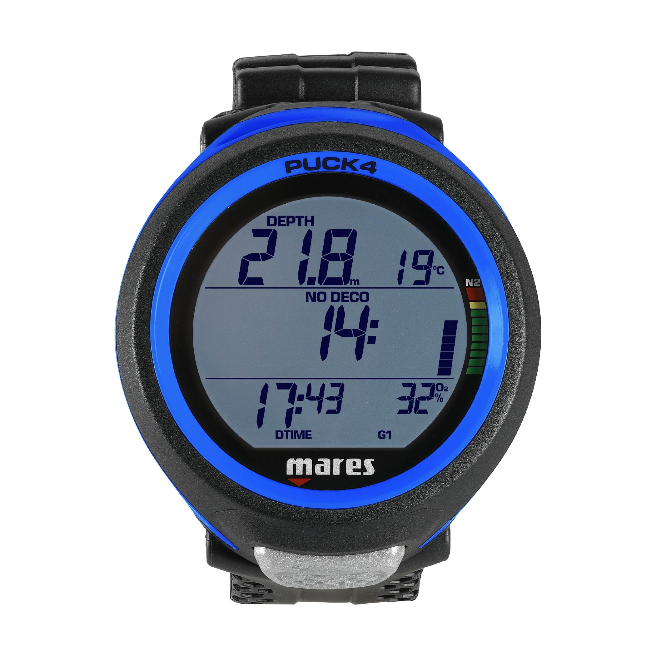 Mares Dive Computer Puck 4 (Black-Blue)