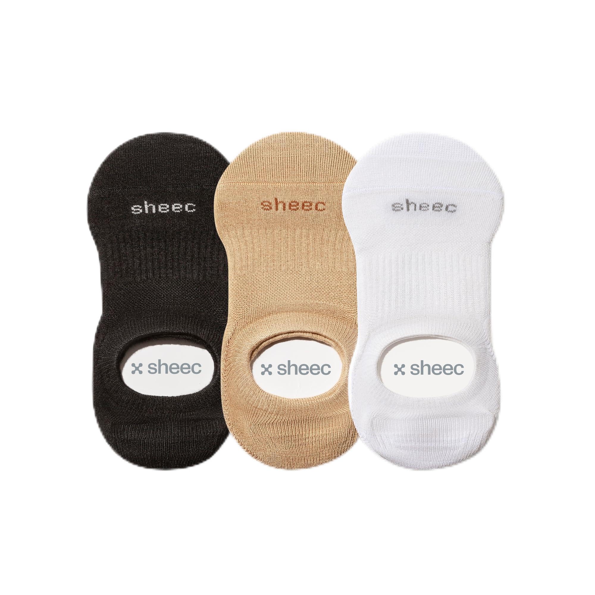 SHEEC Women’s No Show Active Socks – Thin Breathable Durable Liners, Non Slip Snug Fit for Sneakers Boat Shoes, 3 or 6 Pairs