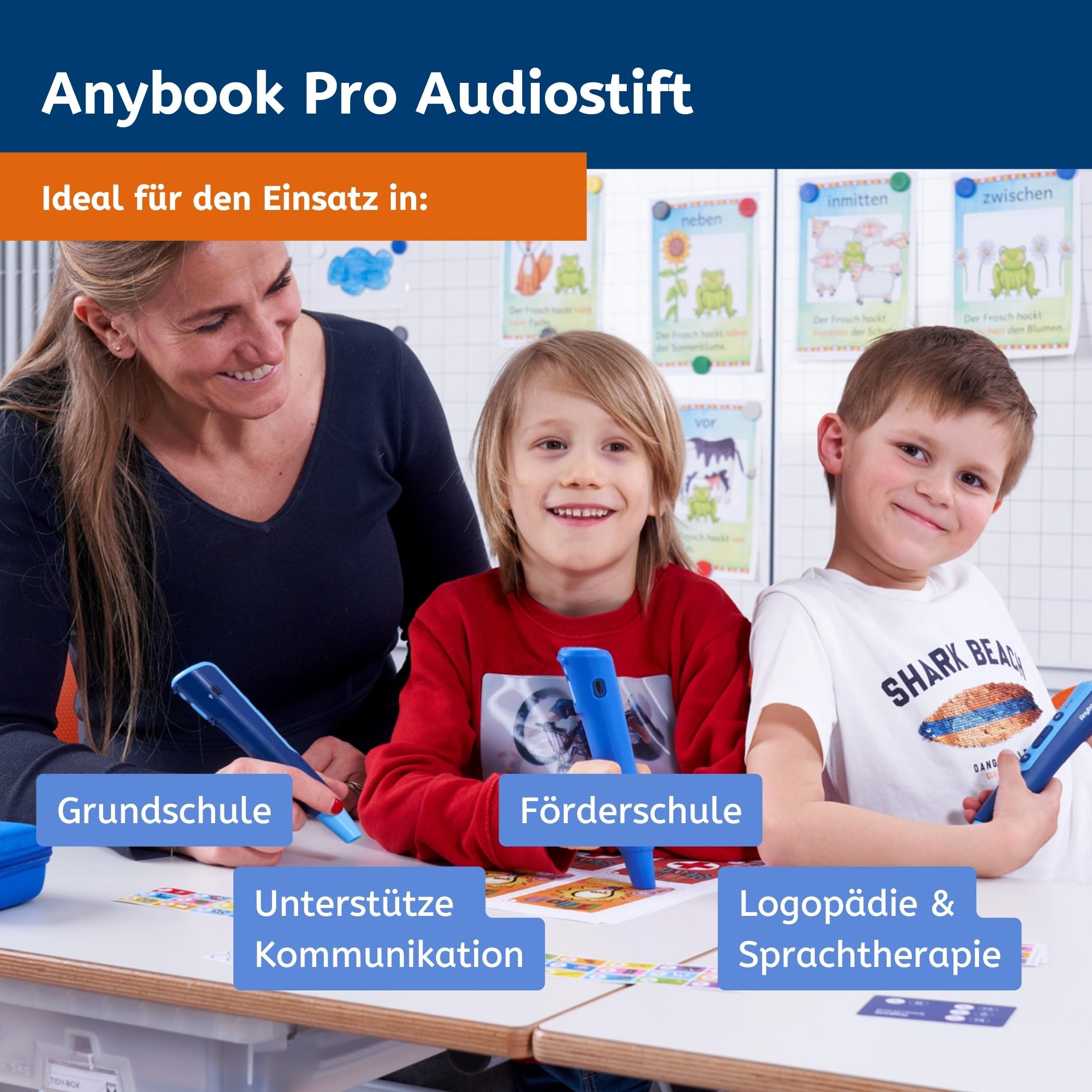 Pro Audiostift inkl. Jahreslizenz für Codes zum Drucken & Kopieren: Incl. Voucher für Jahreslizenz für Codes zum Ausdrucken.