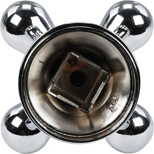 Miniatura 9 de Danco 46006P - Manija de grifo de bañera de brazo cruzado, no es compatible con grifos Delta y Moen, se adapta a grifos de 2 a 3 manijas, cromado,