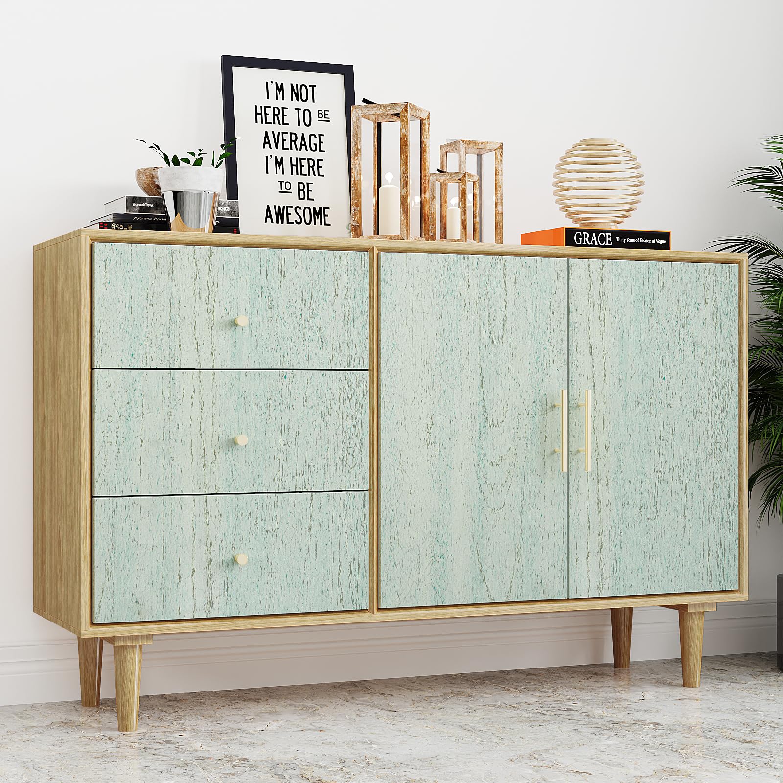 VEELIKE Vintage Groen Hout Behang Zelfklevend Contact Papier Hout Effect Sticky Back Plastic Vinyl Wrap voor Meubels Slaapkamer Garderobe Keuken Kast Stickers Waterdichte Voering Papier 40 cm × 300 cm VEELIKE Vintage Groen Hout Behang Zelfklevend Contact Papier Hout Effect Sticky Back Plastic Vinyl Wrap voor Meubels Slaapkamer Garderobe Keuken Kast Stickers Waterdichte Voering Papier 40 cm × 300 cm