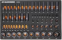 Vista 10 de GEARWRENCH Juego de 60 piezas de llaves de vaso Drive Master SAE de 1/2" en bandeja de almacenamiento de espuma - GWMSSKT12SAE