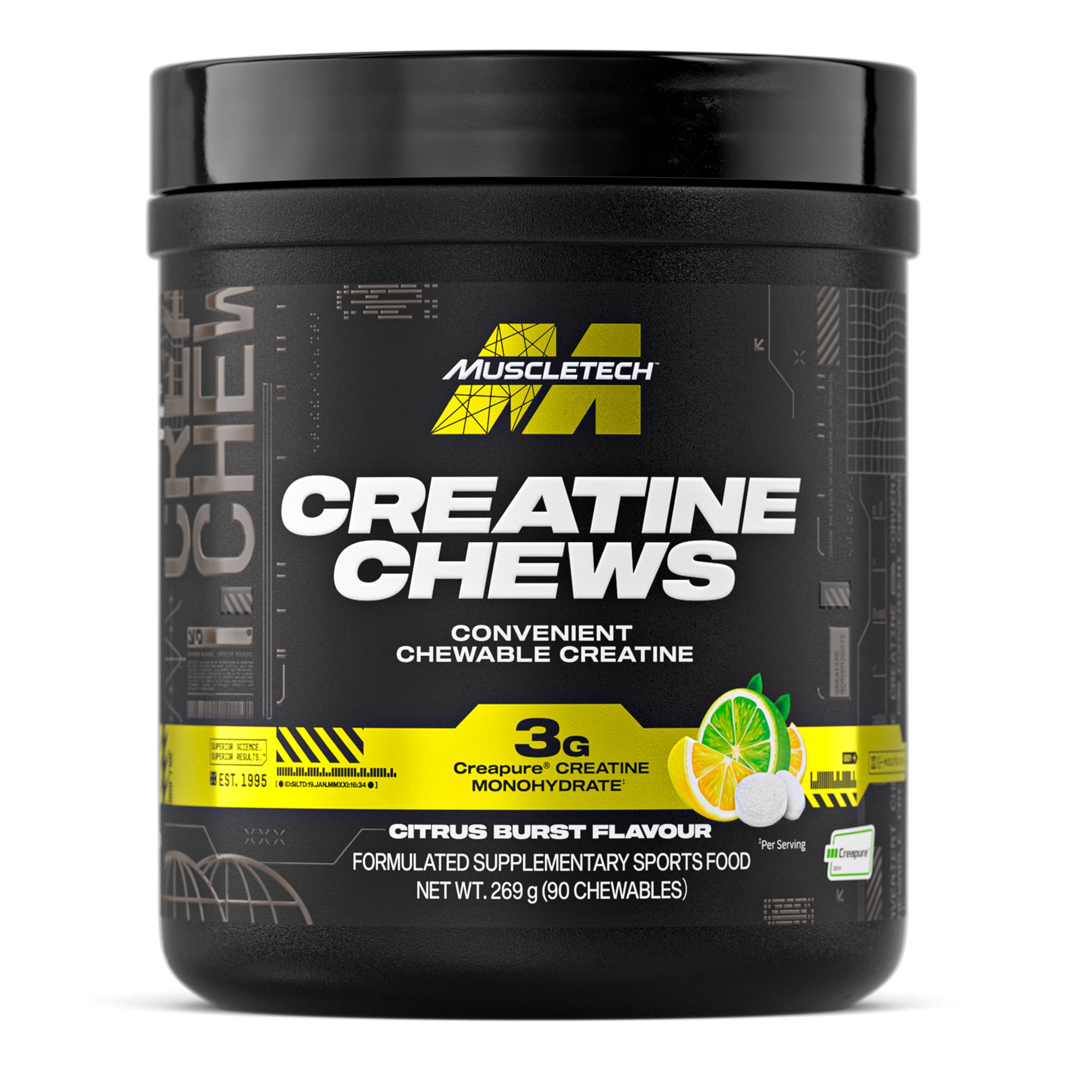 MuscleTech Creatine Chews Citrus Burst 90ct