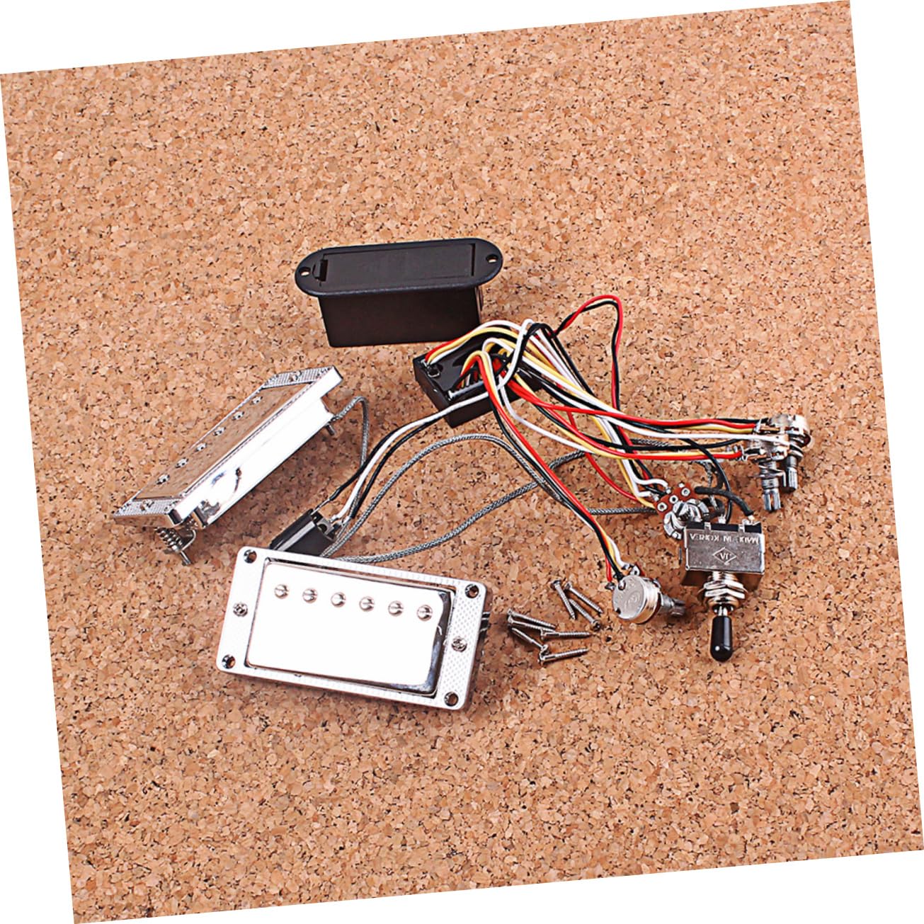Pickup Attivo Per Chitarra Humbucker Durevole Con Scatola Per Batteria Parte Di Ricambio Per Chitarra Elettrica e Basso Per Amanti e Musicisti