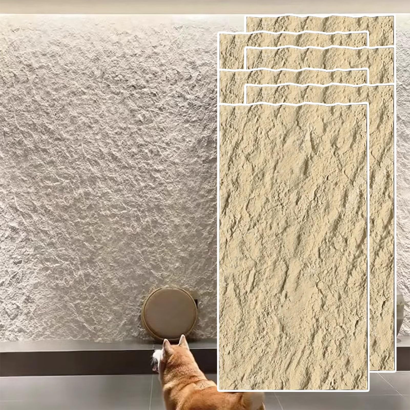 Pannelli Decorativi Pareti Pannelli per Rivestimento Murale a Secco Impermeabili (6/4/2 Pezzi), Pannelli per Pareti Interne ed Esterne, Texture Carta da Parati, Rivestimento per Sfondo TV, Rivestiment