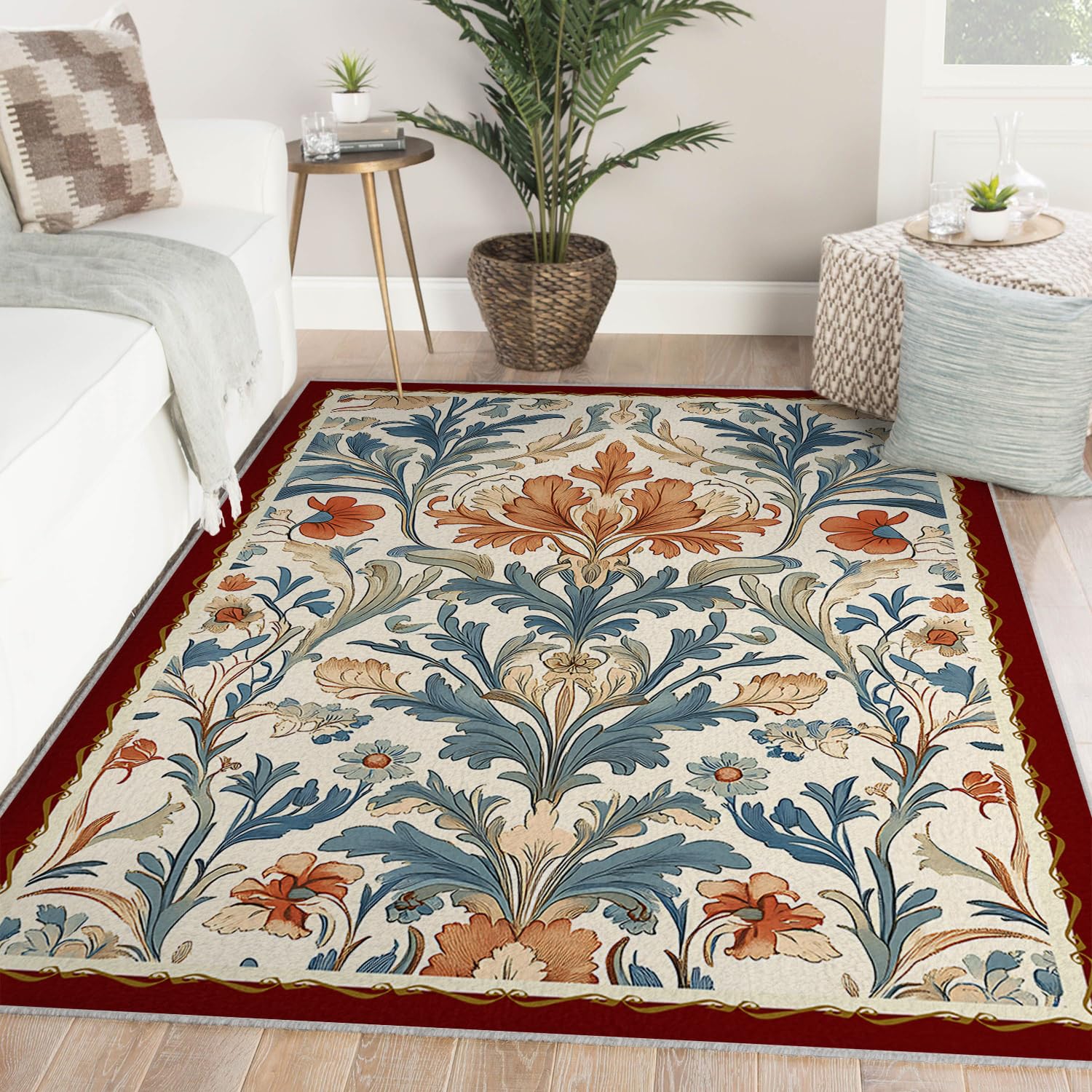 Tapis oriental lavable fin 80x150cm pour éliminer la poussière