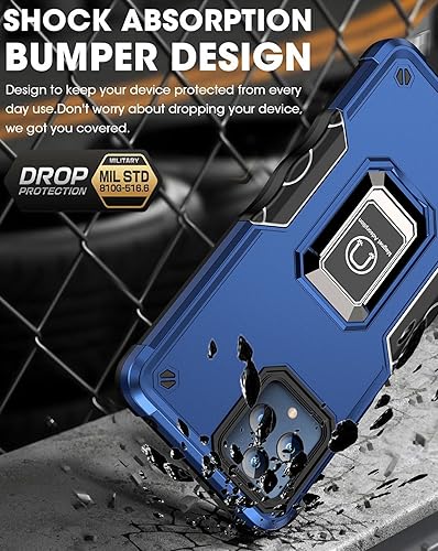 Miniatura 4 de Funda para Xiaomi Poco X3 NFCX3 ProX3, grado militar TPU+PC Soporte incorporado Diseño de bandera de doble capa Funda resistente contra caídas para