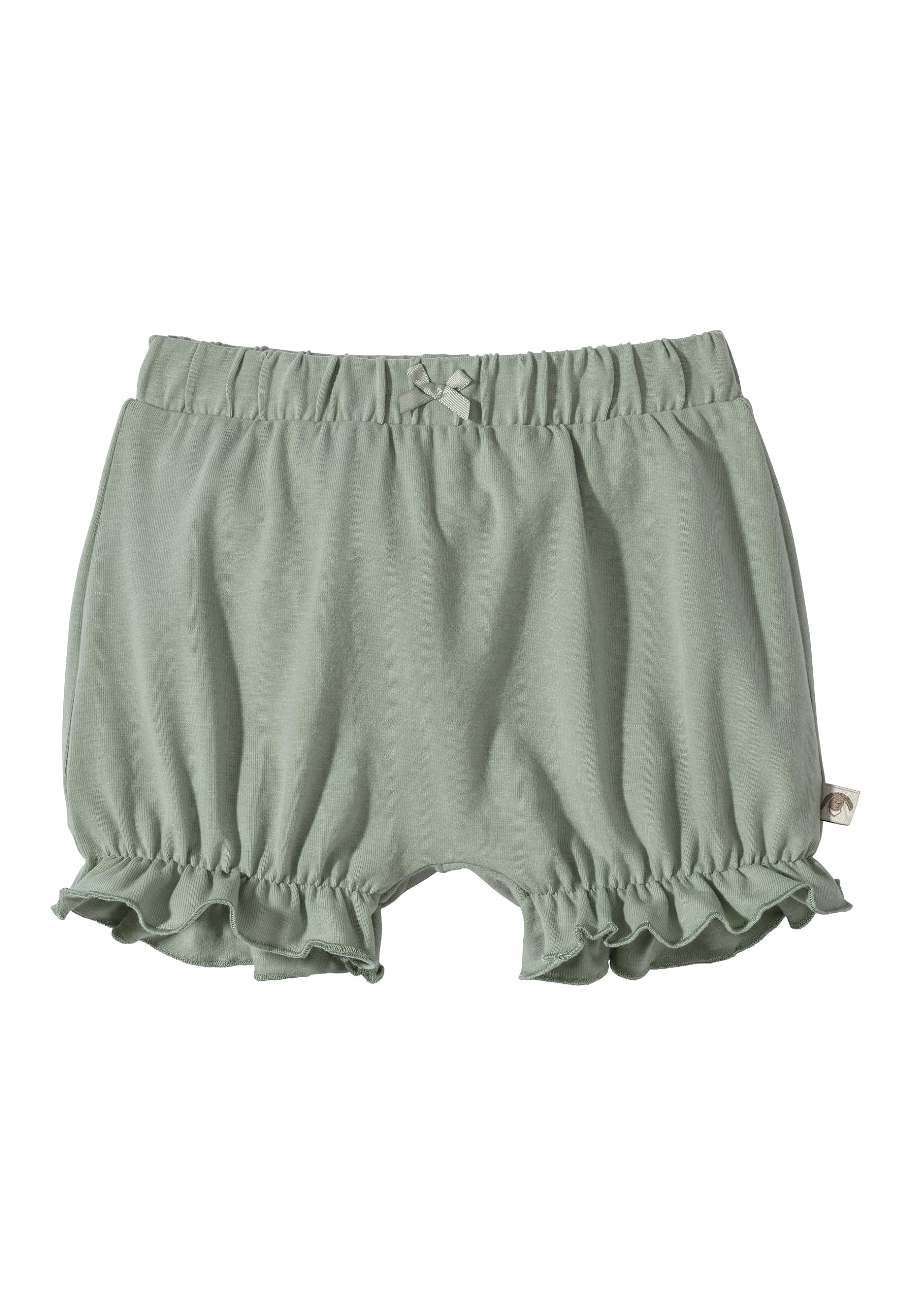 Sterntaler Shorts Sommer Jersey Girl uni Hase Happy für Mädchen - Baby Hose mit Zierschleife am Bund - kurze Hose aus Baumwolljersey mit angenehmem Tragegefühl