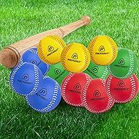 Vista 4 de PACKGOUT Pelotas de béisbol de espuma suave para niños y adolescentes - Pelotas de práctica y reemplazo