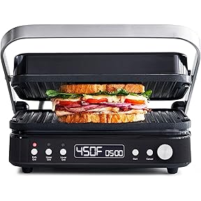 Yedi Total Package 6-in-1 Digital Indoor Grill, Waffle Maker, Panini Press, Griddle, with Deluxe Accessory Kit