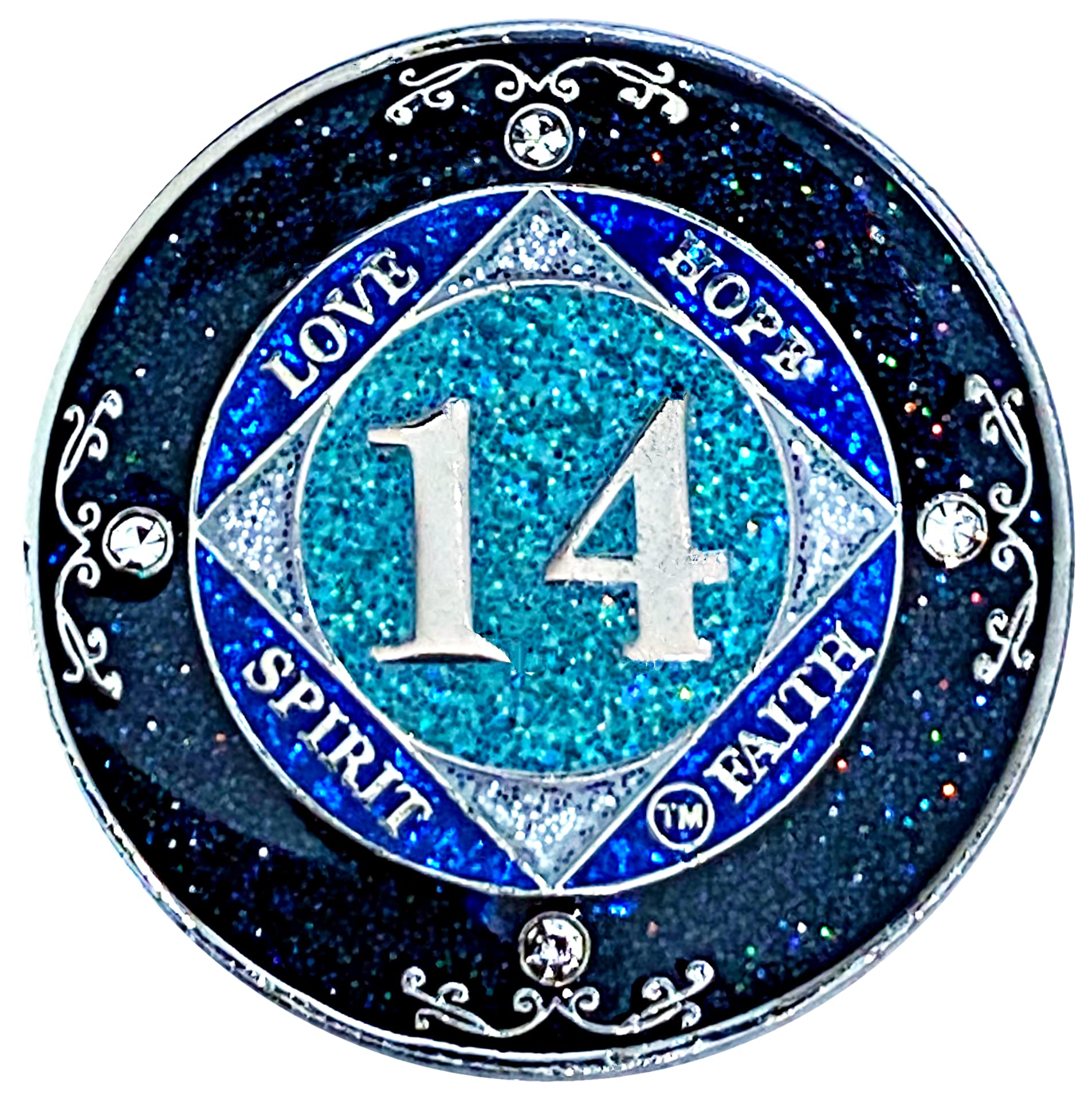 na Chip (NA 14 Year Glitter & Crystals Medallion)