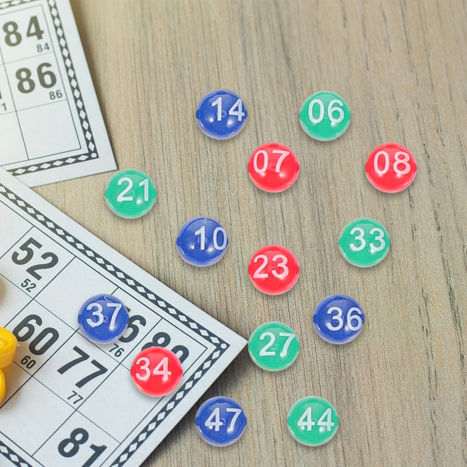 BESTonZON 49pcs Large Bingo Balls Raffle Game Balls Bingo Party Decorations Numbers for Raffle