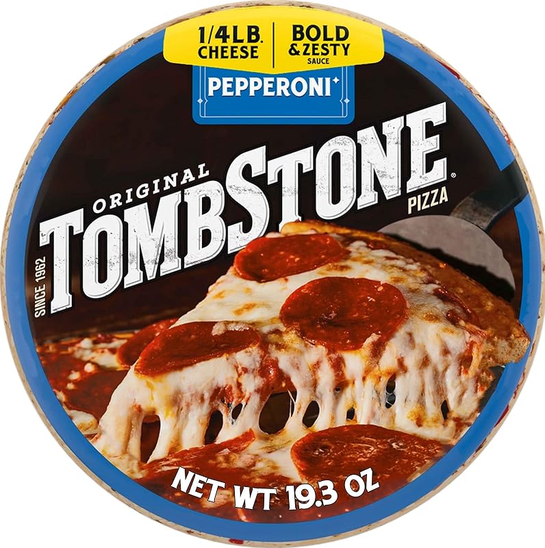 Pizza congelada de pepperoni Tombstone, 19,3 onzas