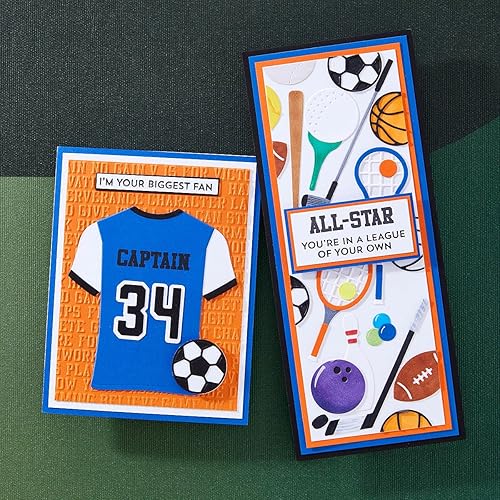 Miniatura 3 de Spellbinders Juego de artículos deportivos troquelados, metal