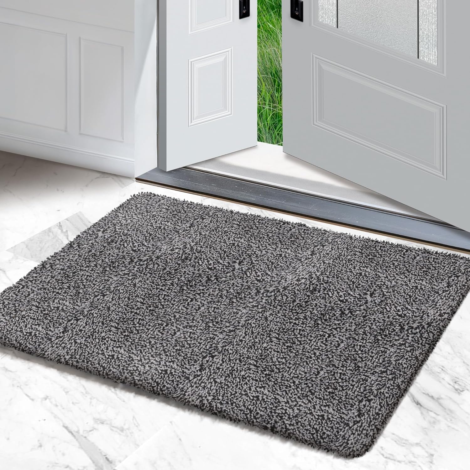 RugMast Premium Microfiber Indoor Door Mat 24”x36