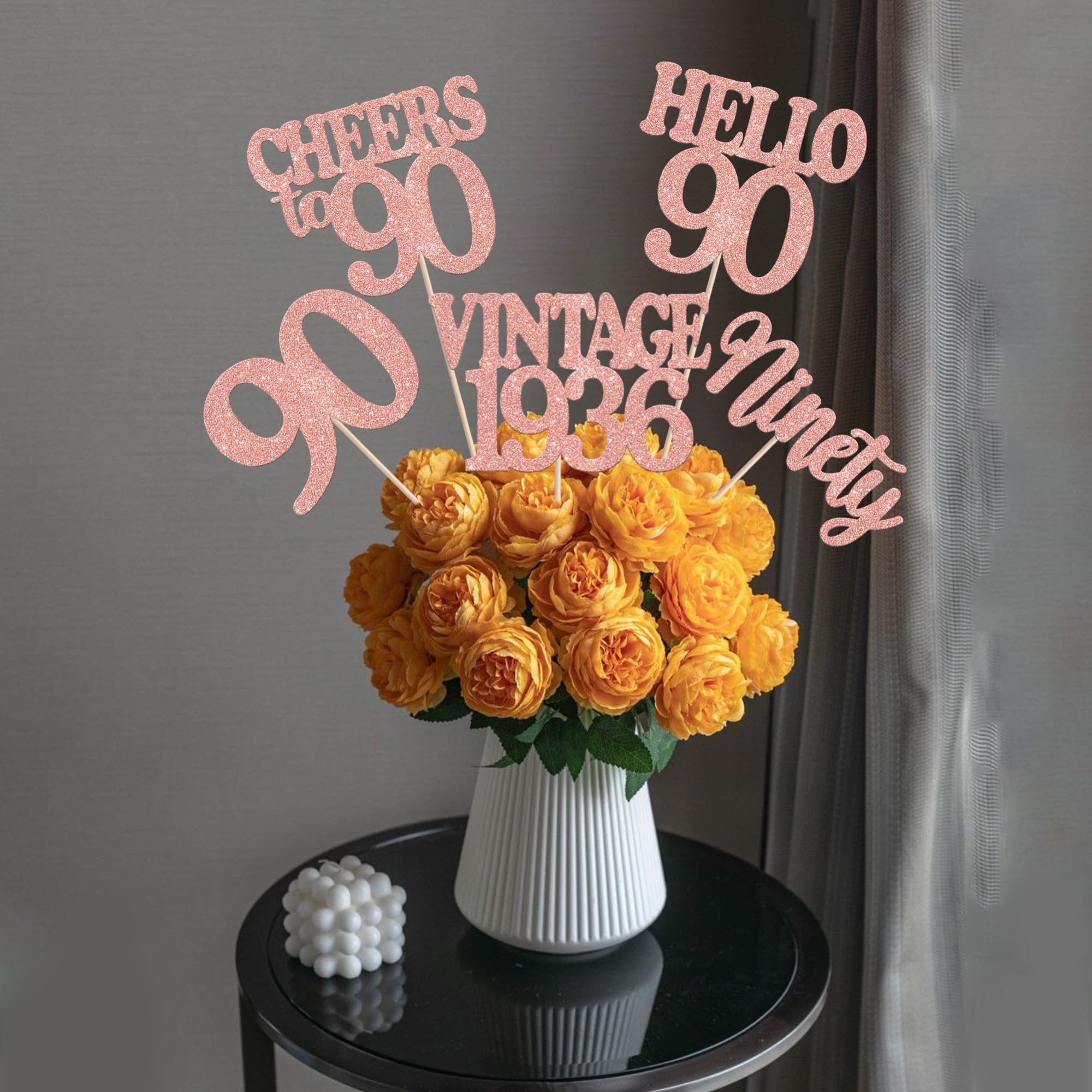 90e Anniversaire Symbole Vintage Ensemble Symboles De 90 Ans Vecteurs