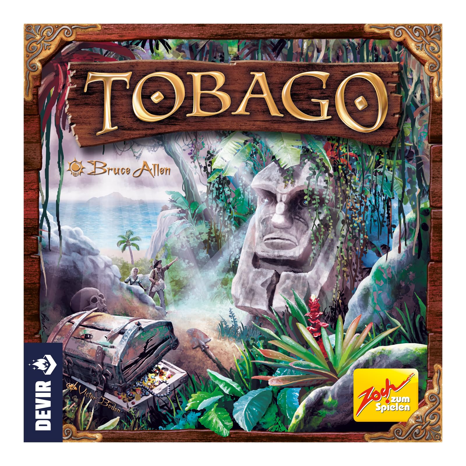 Devir - Tobago, Juego de Mesa Familiar de Aventuras y Tesoros, para 2 a 4 Jugadores, a Partir de 10 Años