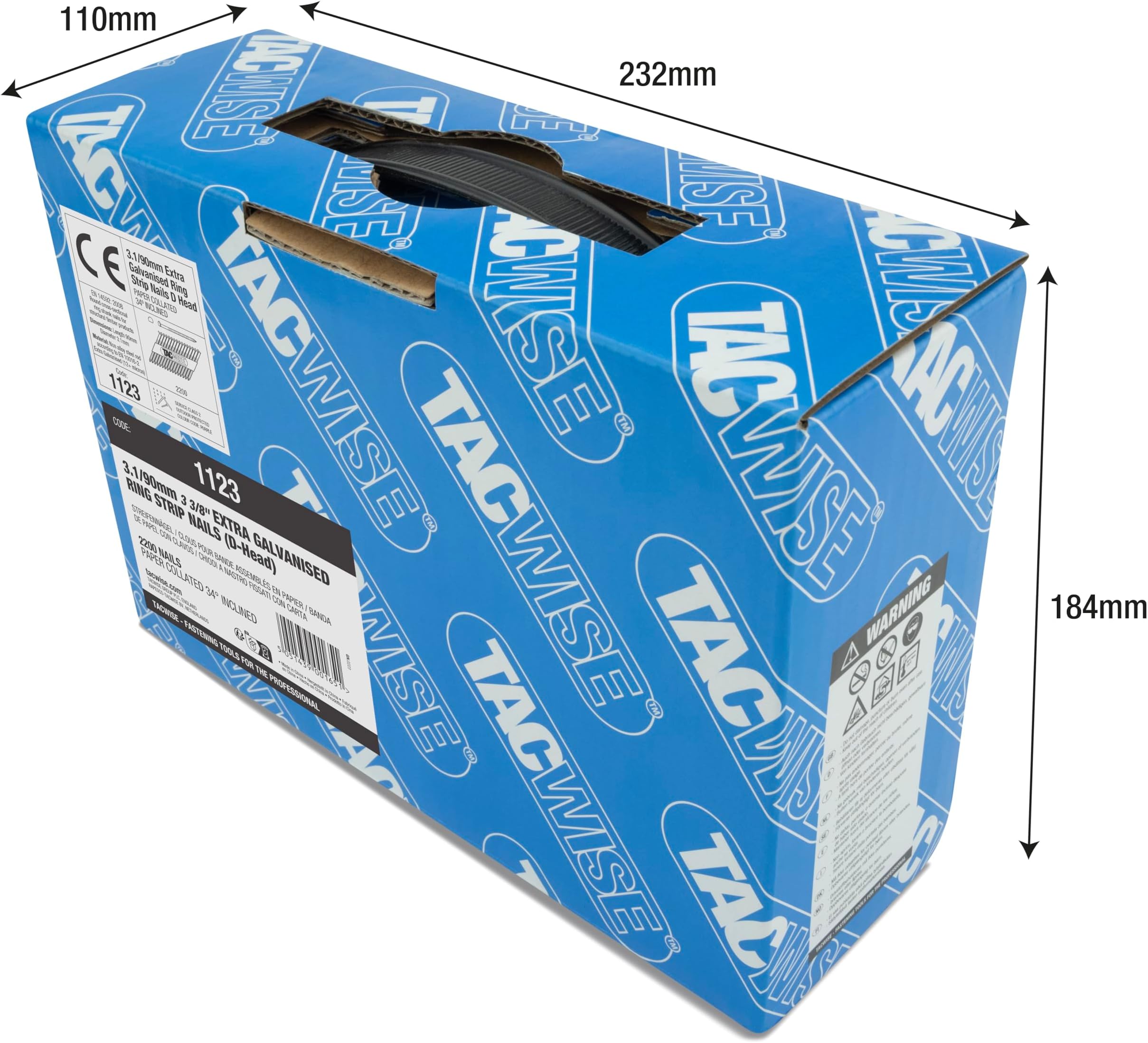Tacwise 1123 3.1 / 90mm ใจใฏในใใฉไบ้ใกใใญใใฌใผใใณใฐ้ Dใใใ ใชใณใฐใทใฃใณใฏ 34ยฐๅพๆ ใใผใใผใณใฌใคใ 2200ๅใใใฏ