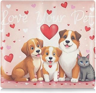 Car Registration and Insurance Holder - Vehicle Glove Box Car Organizer, Auto Truck Comparment Accessories Case for Women Men,Valentine's Day for Pets