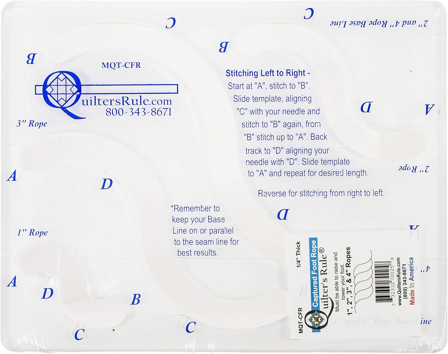 QUILTER'S RULE , Captured Foot Rope Tools & Home Improvement