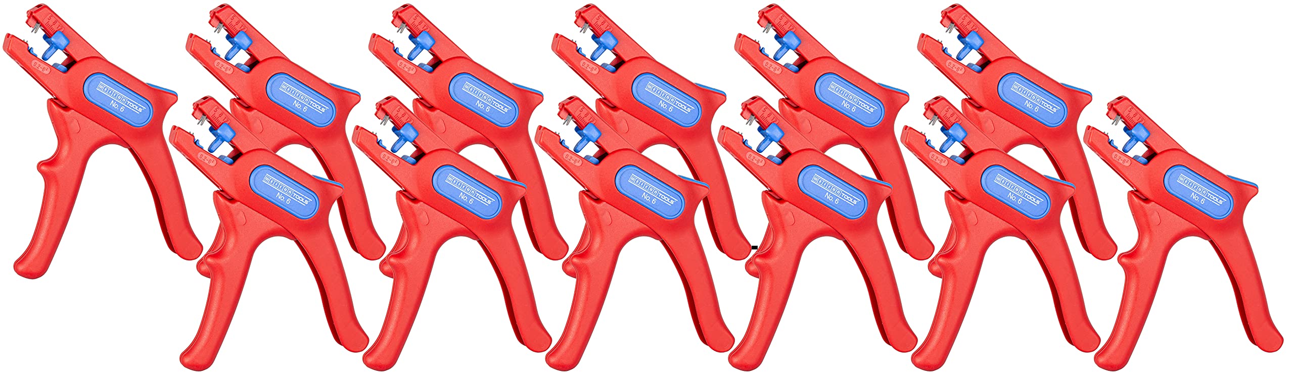 WEICON TOOLS Automatische Abisolierzange No.6 für 0,2-6mm² Kabel bis 1000 Volt, 12er Set