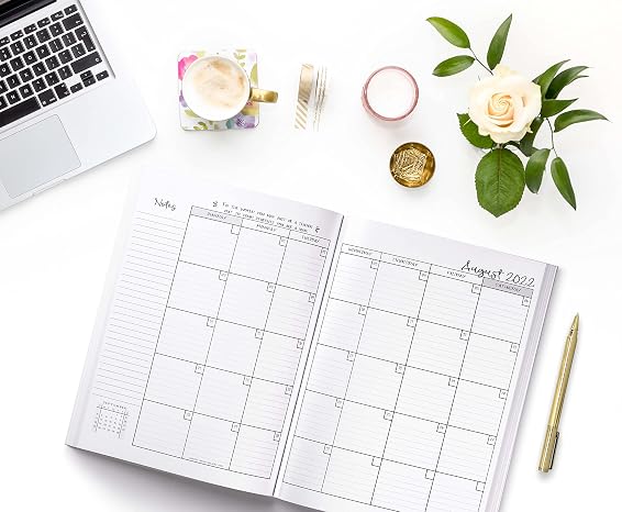 Teacher Lesson Planner: Weekly and Monthly Calendar Agenda | Academic Year August - July | Includes Quotes & Holidays | Gold Black White Striped (2019-2020)