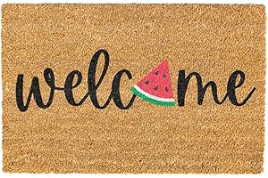 Summer Breeze Watermelon Doormat: A Slice of Refreshing Welcome