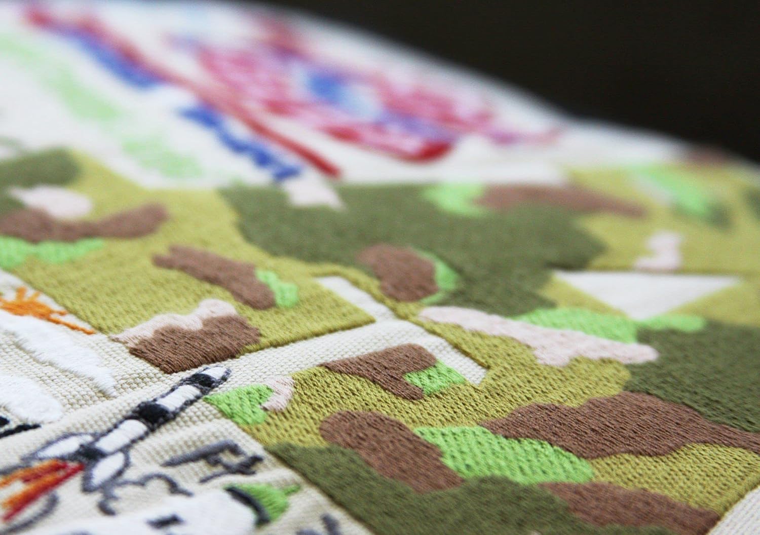 Catstudio Army Embroidered Decorative Throw Pillow