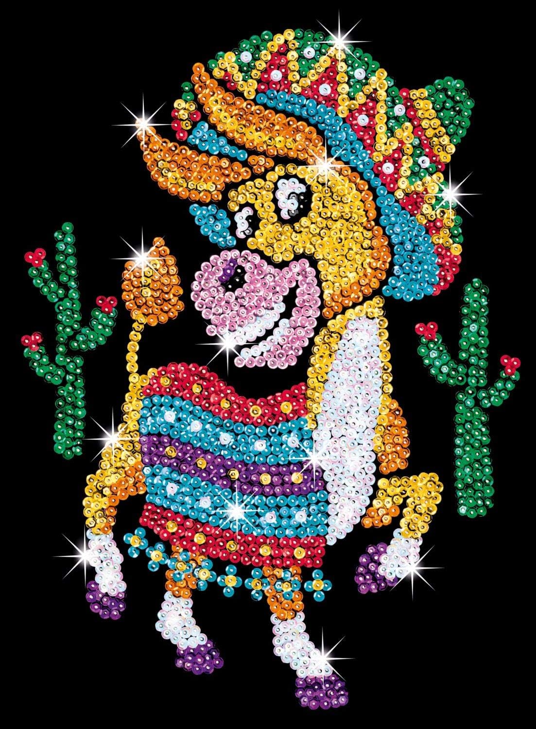 Sequin Art Red, Donkey,Sparkling Arts and Crafts Picture Kit, Creative Crafts