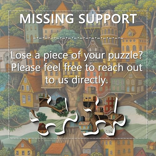 Miniatura 7 de Rompecabezas de casa del árbol para adultos de 1000 piezas, rompecabezas de árbol de plantas de arte vintage, rompecabezas de árbol de la vida de