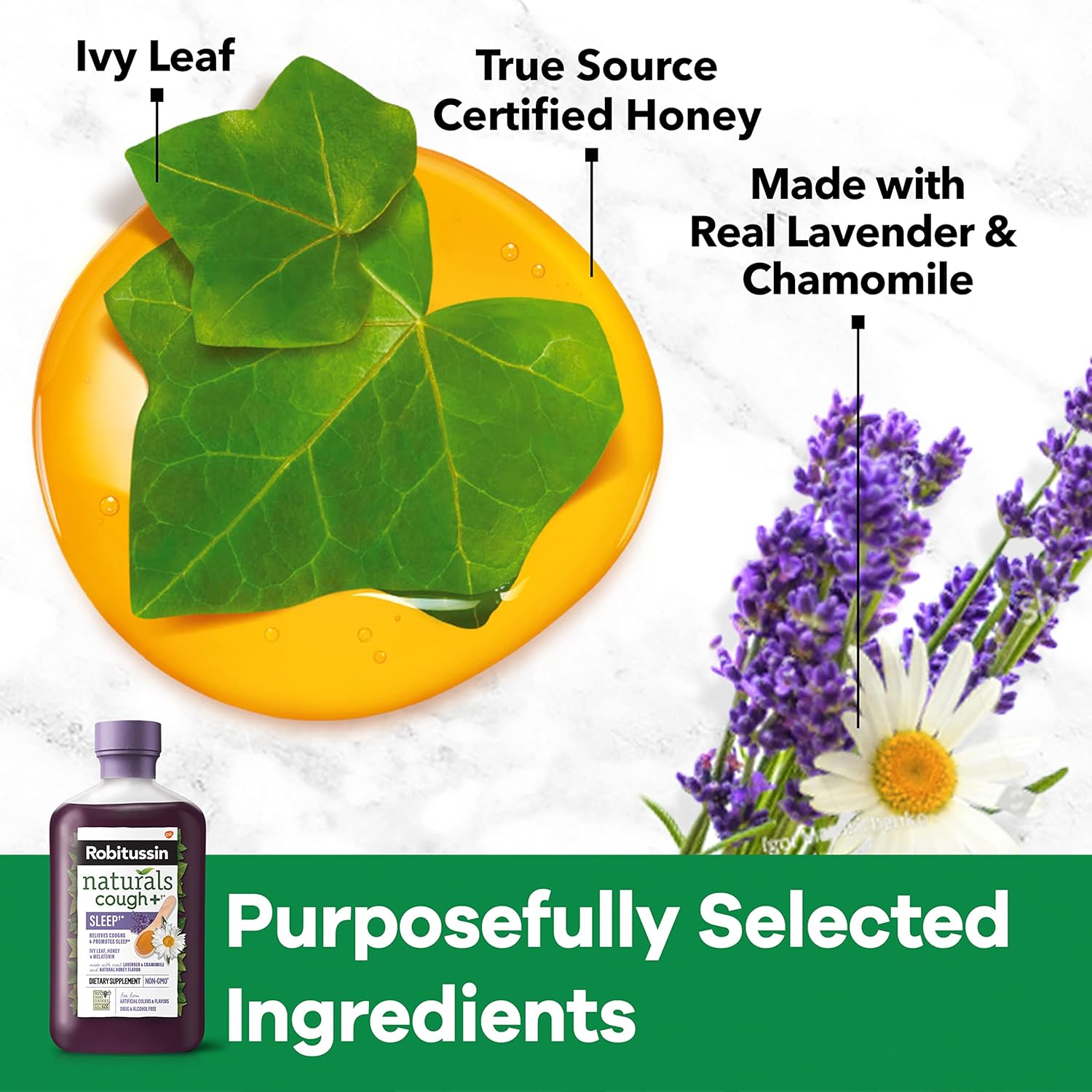 Robitussin Naturals Cough Plus Sleep Dietary Supplement - 6.6 Oz Naturals Cough Plus Immune Health Dietary Supplement for Cough Relief - 8.3 Oz Convenience Pack : Health & Household