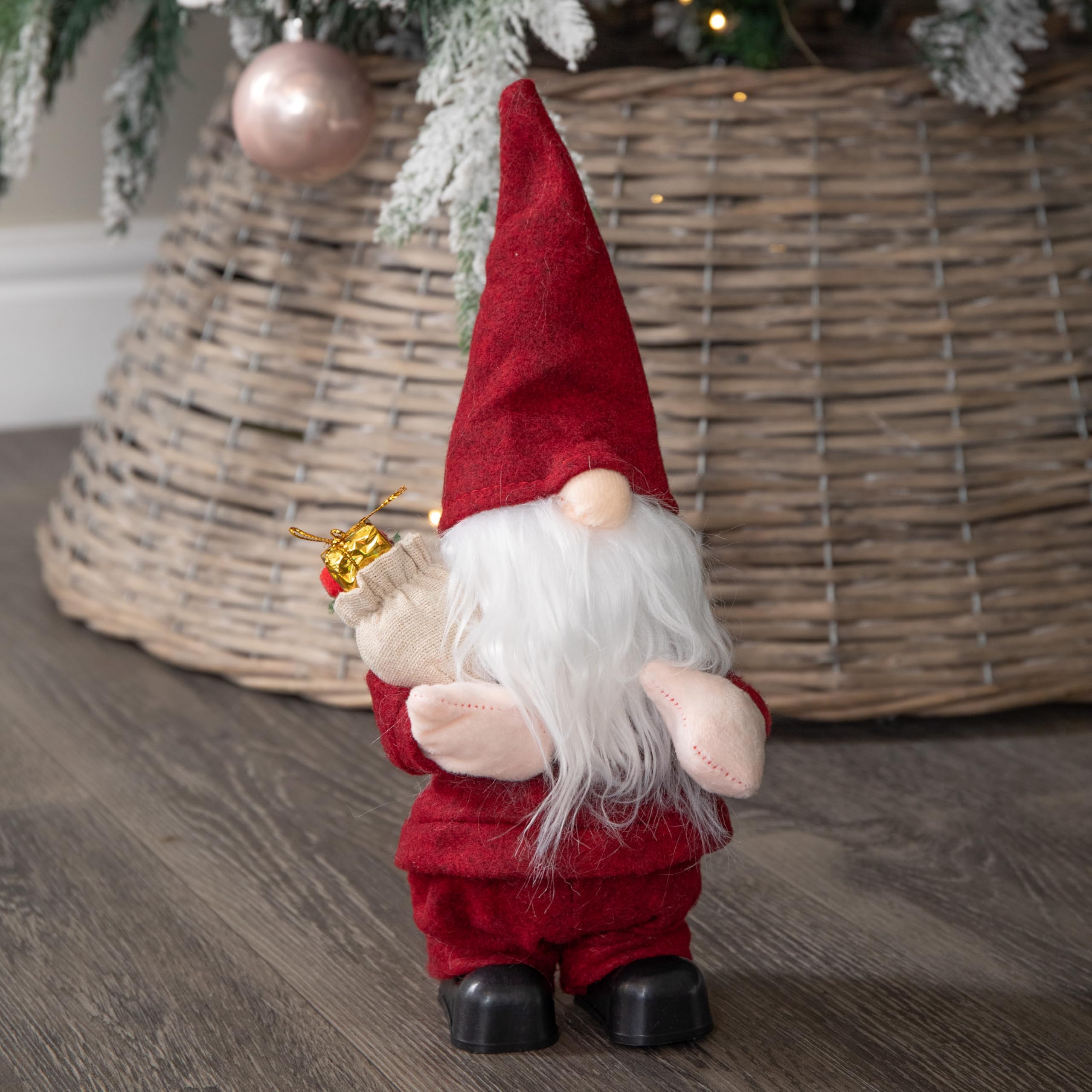 Samuel Alexander Red Musical Walking Gonk Christmas Decoration 28cm