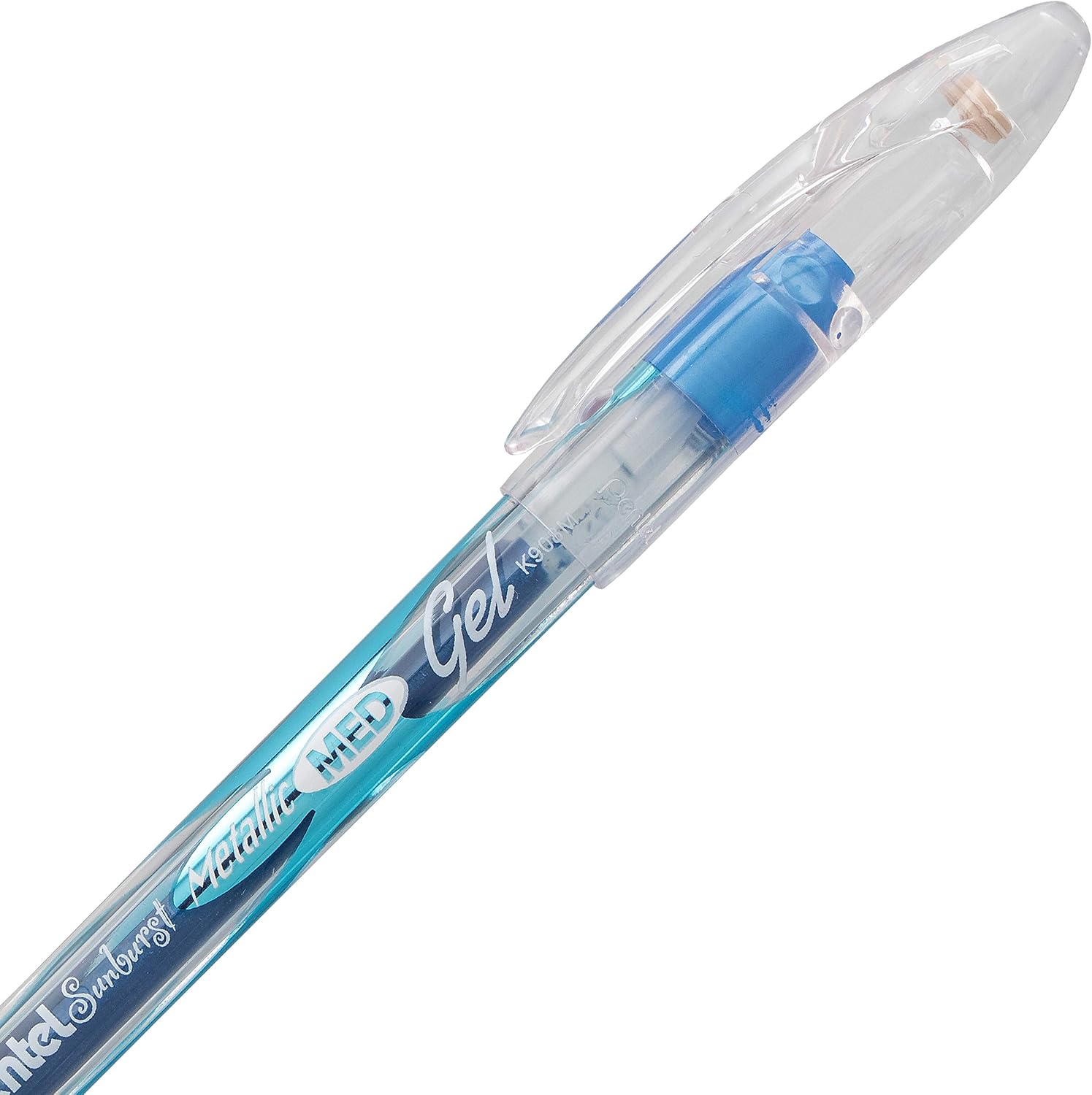 Pentel Sunburst Metallic Gel Pen, Medium Line, Permanent, Assorted Ink, 5 Pack (K908MBP5M1)