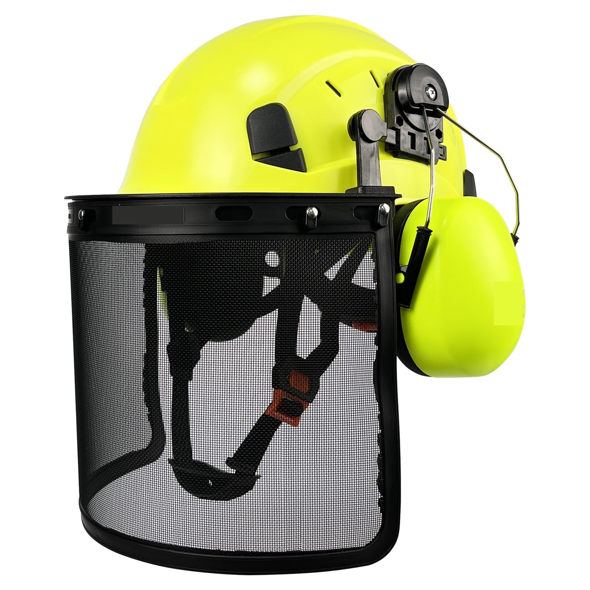 Przemysłowy kask ochronny C+E leśnictwo przemysłowy kask ochronny z siatką osłona twarzy nauszniki piłą łańcuchową cięcie drewna ANSI twardy kapelusz rejestrator czapki robocze